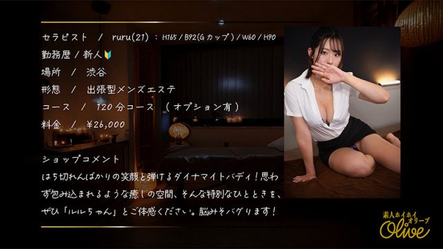【素人ホイホイOlive】ruru(olv014)(女優：羽川るる（うかわるる）)
